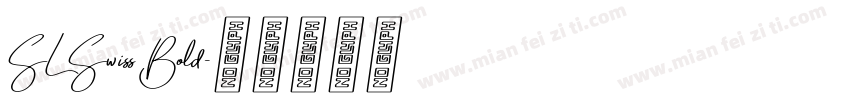 SL Swiss Bold字体转换